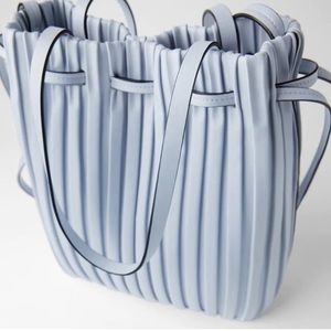 Zara Baby Blue Bucket Bag